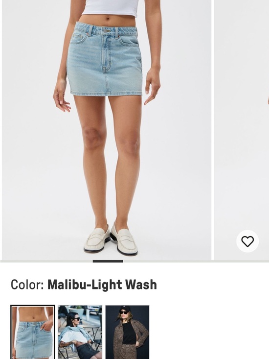 Fabletics Dresses & Skirts - NWT Fabletics Malibu Light Wash Denim Mini Skirt